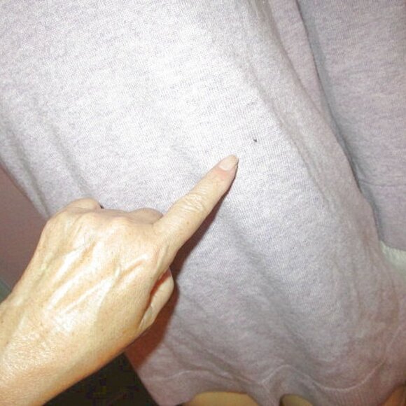 J Crew Wool Blend Sweater Size XS Layered Look V-Neck Lilac Tunic French Cuffs - Picture 4 of 10